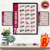2024 Atlanta Falcons Schedule NFL Is Approaching Wall Decor Poster Canvas