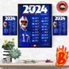 2024 Carolina Panthers Schedule NFL Let The Planning Begin Wall Decor Poster Canvas