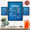 2024 Dallas Cowboys Schedule NFL Is Comming Wall Decor Poster Canvas