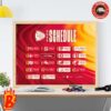 2024 Green Bay Packers Schedule NFL Is Approaching Wall Decor Poster Canvas