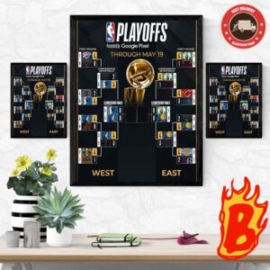 2024 NBA Conference Finals Schedule Presented By Google Pixel Are Set Wall Decor Poster Canvas