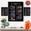 2024 NFL Schedule All The Teams Matchup Monday Night Football MNF Wall Decor Poster Canvas