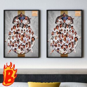 All Finals Won By Real Madrid In The UEFA Champions League Wall Decor Poster Canvas
