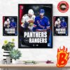 2024 New York Rangers Schedule Eastern Conference Finals Playoffs Shcedule NHL Wall Decor Poster Canvas