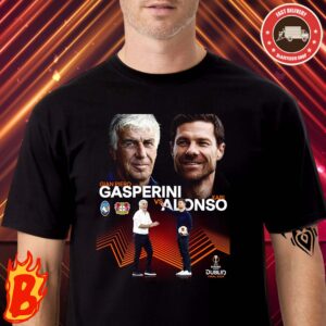 All Ready To Gian Piero Gasperini From Atalanta BC Head To Head Xabi Alonso From Bayer 04 Leverkusen At UEFA Europa League Finals Classic T-Shirt