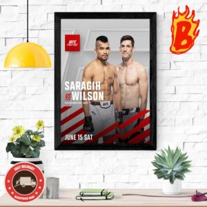 All Ready To Jeka Saragih Head To Head Westin Wilson Featherweight Bout At UFC International Fight Week June 15 Sat Wall Decor Poster Canvas