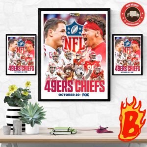All Ready San Francisco 49ers Head To Head Kansas City Chiefs On Super Bowl LVIII Las Vegas Wall Decor Poster Canvas