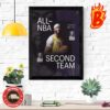 Anthony Edwards From Minnesota Timberwolves Is 2024 All NBA Second Team Home Decor Poster Canvas