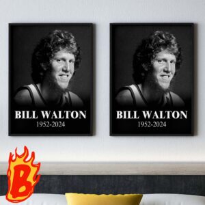 Bill Walton 1952-2024 Thank You For The Memories Wall Decor Poster Canvas