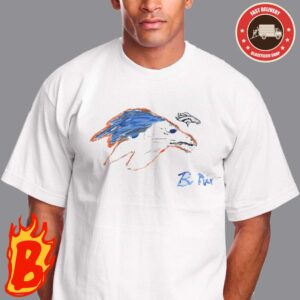 Bo Nix Denver Broncos Homage Rookie Paint Tri-Blend Classic T-Shirt