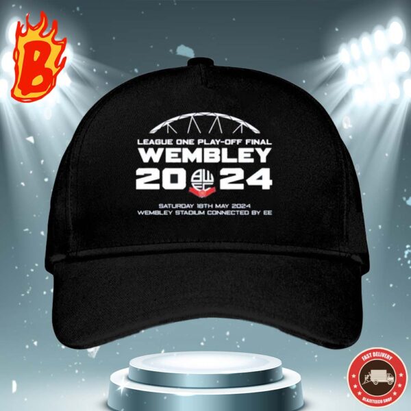 Bolton Wanderers League One Playoff Final Wembley 2024 Classic Cap Hat Snapback