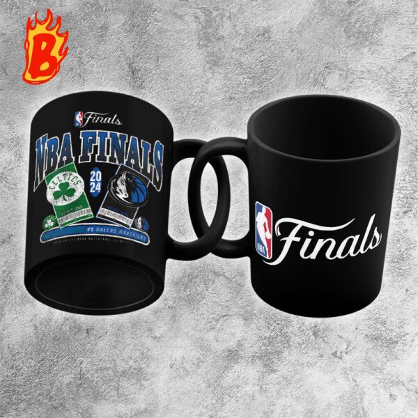 Boston Celtics Vs Dallas Mavericks 2024 NBA Finals Matchup Drive To The Basket Head To Head Coffee Ceramic Mug
