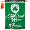 Boston Celtics WinCraft 2024 Eastern Conference Champions Diferent Here Double-Sided Garden House Flag