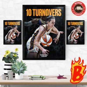 Caitlin Clark From Indiana Fever Recorded 10 Turnovers In Her First Career Game In A WNBA Debut Turnovers Wall Decor Poster Canvas