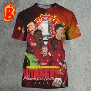 Celebrate Manchester United Is Your 2023 2024 Emirates FA Cup Winners Funny Comic Style Art All Over Print Shirt