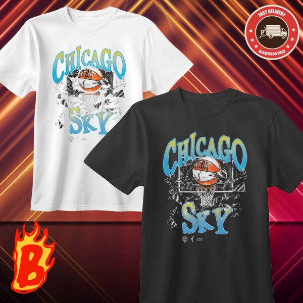 Chicago Sky Shattered Glass NBA Classic T-Shirt