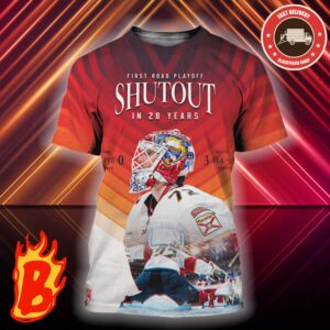 Condolences To Florida Panthers Has Been First Road Playoff Shutout In 28 Years NHL 3D Shirt
