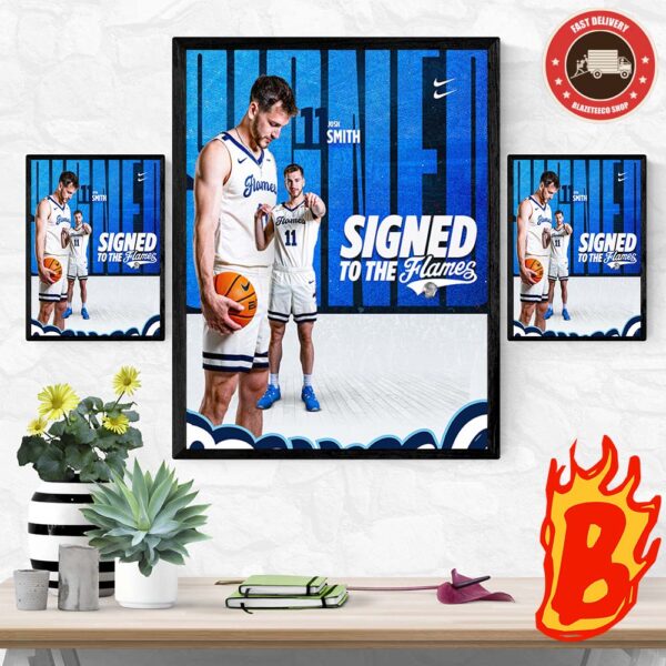 Congrats To Josh Smith Has Been Signed To The Liberty Flames Basketball Team NBA Wall Decor Poster Canvas