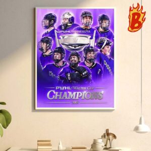 Congrat To PWHL Minnesota Has Been PWHL Walter Cup Champions 2024 Wall Decor Poster Canvas