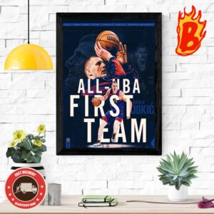 Congrats Nikola Jokic From Denver Nuggets Is 2023-2024 All NBA First Team Home Decor Poster Canvas