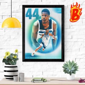 Congrats To Anthony Edwards From Minnesota Timberwolves Has Been Taken Career High 44 Point At NBA Playoffs Wall Decor Poster Canvas