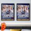 Congrats To BC Womens Lacrosse Has Been National Champions 2024 Wall Decor Poster Canvas