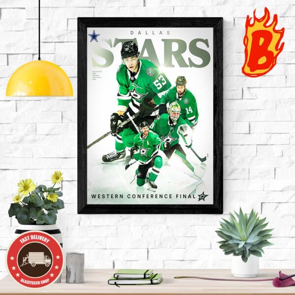 Congrats To Dallas Stars Has Been Advanced Western Conference Final NHL 2024 Wall Decor Poster Canvas