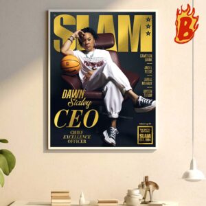 Congrats To Dawn Staley Is The CEO The South Carolina Coach And Three Time National Champion Covers SLAM 250 Wall Decor Poster Canvas