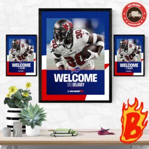 Congrats To Dee Delaney Has Been Signed To Buffalo Bills NFL Free Agency 2024 Wall Decor Poster Canvas