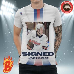Congrats To Dylan Roobroeck Has Been Singed To New York Ranger NHL 3D Shirt