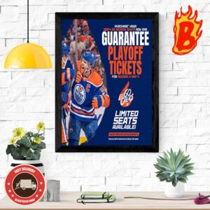 Congrats To Edmonton Oilers Has Been Advanced The Western Conference Finals And Head To Head Dallas Mavericks NHL Playoffs Wall Decor Poster Canvas