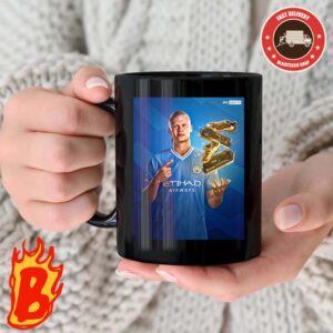 Congrats To Erling Haaland Has Been Taken Two Seasons Two Titles Two Golden Boots Premier League Title At Premier League 2024 Coffee Ceramic Mug
