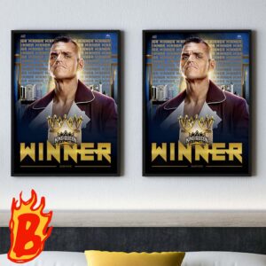 Congrats To Gunther Has Been Become WWE The King Of The Ring Wall Decor Poster Canvas