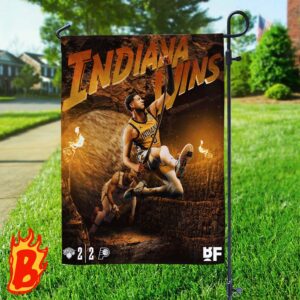 Congrats To Indiana Pacers Has Been Blow Out The New York Knicks Conference Semifinals Championship 2024 Two Sides Garden House Flag