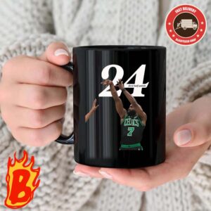 Congrats To Jaylen Brown From Boston Celtics Has Been 24 First Half Points In NBA Coffee Ceramic Mug