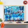 Congrats To Manchester City Is The Only Club To Win The Premier League Four Straight Times And Break A Record Held With Manchester United Wall Decor Poster Canvas