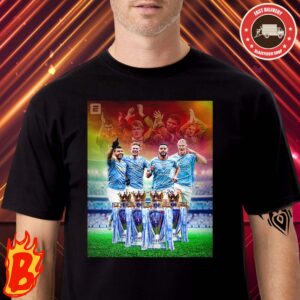 Congrats To Manchester City Is The Only Club To Win The Premier League Four Straight Times And Break A Record Held With Manchester United Classic T-Shirt