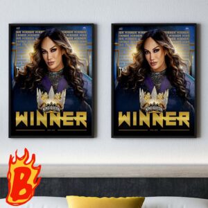 Congrats To Nia Jax Has Been The WWE The Queen Of The Ring Wall Decor Poster Canvas