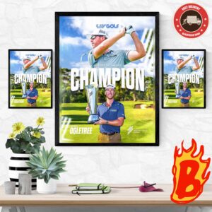 Congrats To Xander Schauffele From New York Golf Achieved A Record-Breaking Victory At The PGA Championship With A Round Of 62 Strokes Wall Decor Poster Canvas