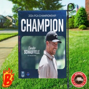 Congrats To Xander Schauffele From New York Golf Has Been Taken 2024 PGA Championship Champion Two Sides Garden House Flag