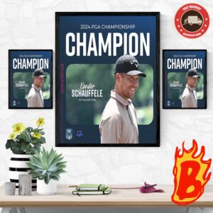 Congrats To Xander Schauffele From New York Golf Has Been Taken 2024 PGA Championship Champion Wall Decor Poster Canvas