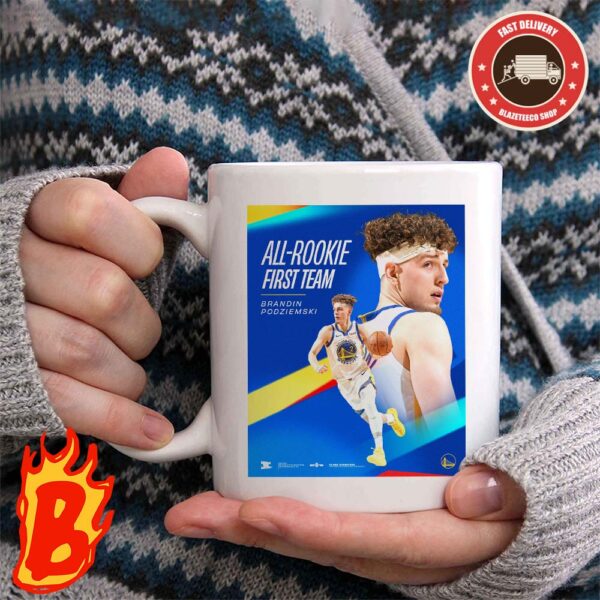 Congratulations To Brandin Podziemski From Golden State Warriors On An Outstanding First Season NBA All-Rookie First Team Coffee Ceramic Mug