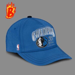 Dallas Mavericks 2024 Western Conference Champions Behind The Back Pass Signature Blue Classic Cap Hat Snapback