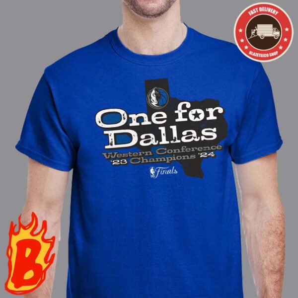 Dallas Mavericks 2024 Western Conference Champions Layup Drill Classic T-Shirt