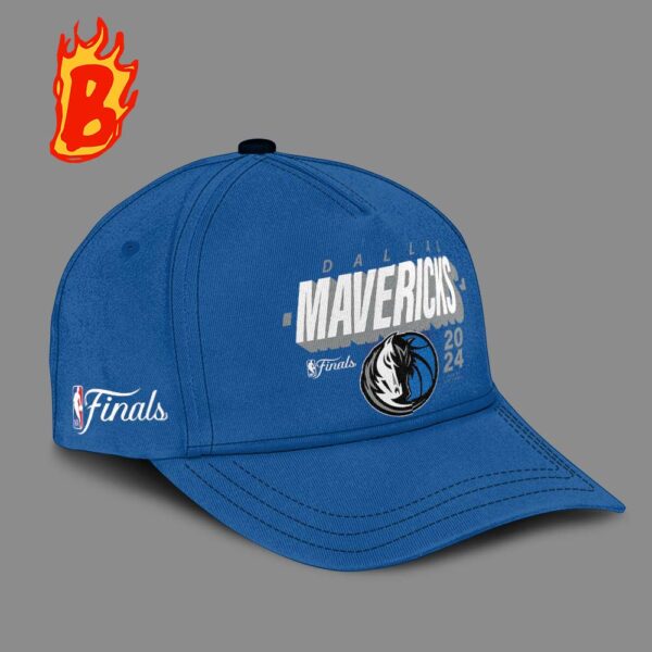 Dallas Mavericks Fanatics 2024 NBA Finals Box Out Logo Blue Cap Hat Snapback