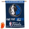 Dallas Mavericks 2024 Western Conference Champions Two Sides Garden House Flag