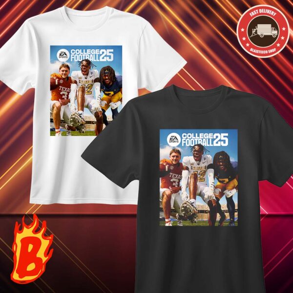 EA Sports College Football 25 Quinn Ewers Travis Hunter And Donovan Edwards Will Officially Release On July 19th Classic T-Shirt