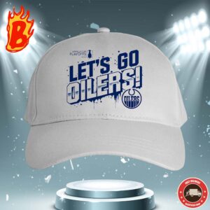 Edmonton Oilers Fanatics Orange 2024 Stanley Cup Playoffs Slogan NHL Classic Cap Hat Snapback