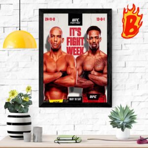 Edson Barboza Vs Lerone Murphy UFC Vegas 92 May 18 Sat UFC Fight Night Wall Decor Poster Canvas