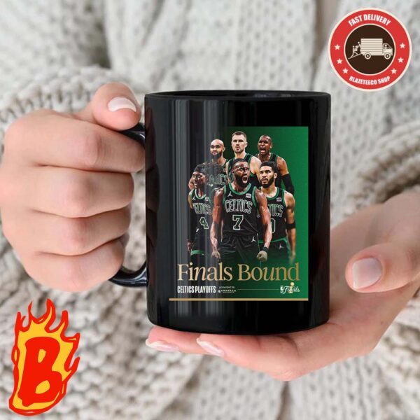 Four Wins From Glory Boston Celtics Finals Bound NBA Playoffs Finals Coffee Ceramic Mug